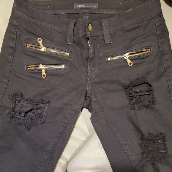 Work Custom moto zip jeans - size 27 - Picture 6 of 8